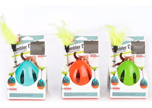 Imagen 4 de 6 de Juguetes Para Gatos Con Movimiento Y Pluma. Superentretenido