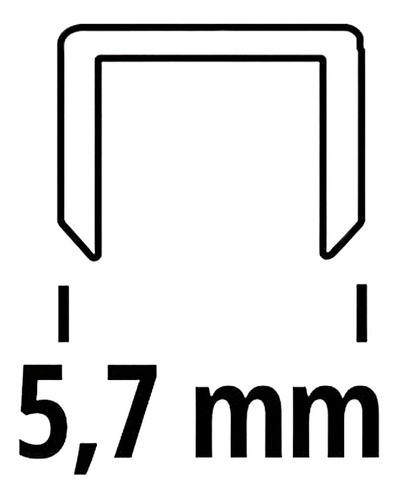 Imagen 4 de 6 de Grampas 5.7mm X 19mm Einhell Para Engrampadora X 3000 Und