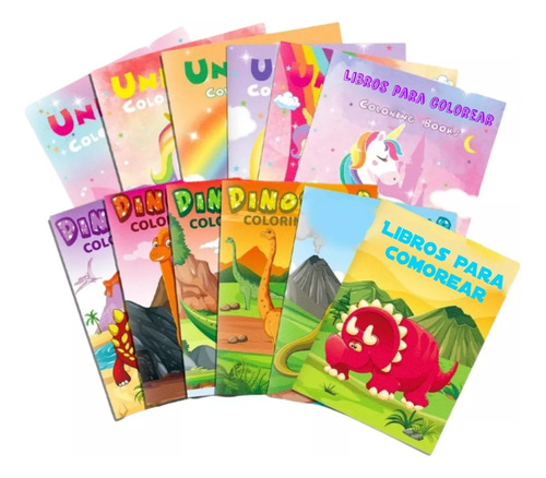 56 Libros Para Colorear+ 56 Cajitas De Crayones