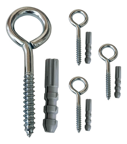 Kit 4 Armella 3 1/2 Uso Rudo Kit Instalacion Malla Sombra