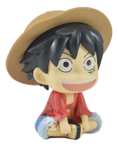 Figuras Muñeco Gashapon One Piece Luffy Cabezon