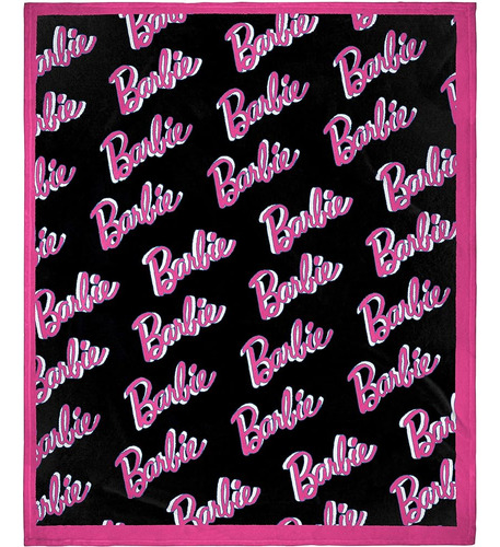 Intimo Barbie Dolls Barbie On Repeat Print Manta De Felpa De