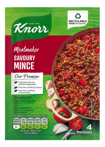 Knorr - Maquina De Comidas - Condimento Picado Salado - 1.62