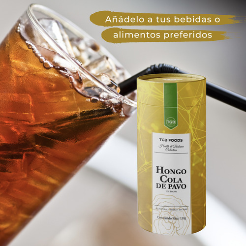 Cola De Pavo En Polvo 120g Turkey Tail Hongos Adaptógenos