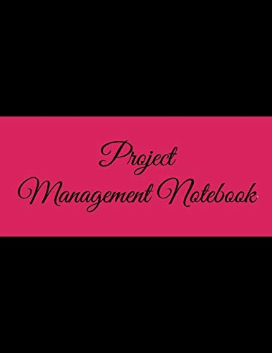 Project Management Notebook Black  Y  Pink Design, 2019 Week