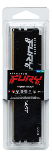 Ram Fury Beast Ddr5 6000mt/s 16gb Kf560c36bbe2-16 Black