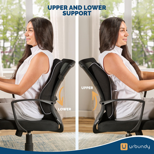 Almohada De Apoyo Lumbar Para Silla De Oficina Con Correa
