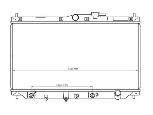 Radiador Accord 1996 L4 2.2 Automatico Cdr
