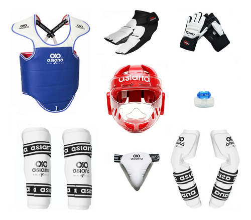 Ithaca Store Asiana Paquete Completo Casco C/mica Taekwondo