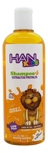 Shampoo Kids Infantil Niños Low Poo Sin Sulfato 350ml- Han