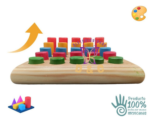 Juego Didáctico Tablero Madera Clasificación Niveles Niños