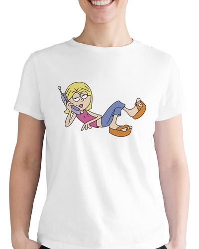 Playera 90´s Animacion Lizzie Mcguire Al Telefono Ocupado