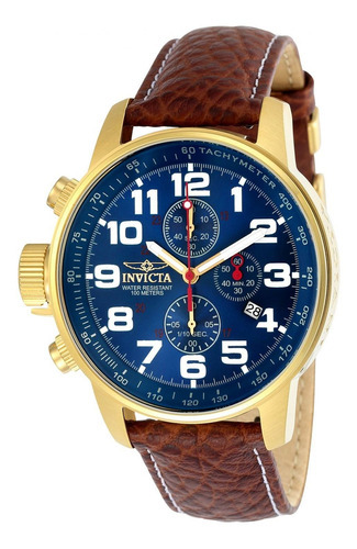 Reloj Invicta 3329  Hombre Color De La Correa Marrón