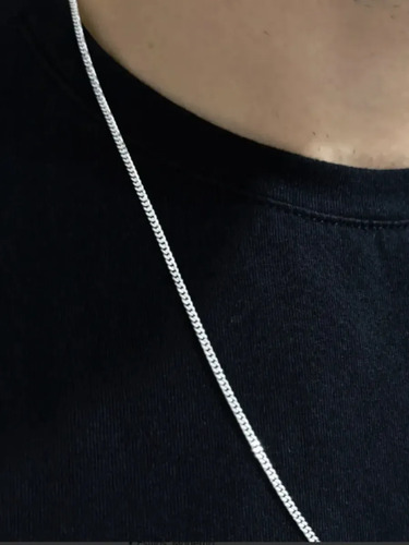 Corrente De Prata 925 Masculina Legítima Correntinha Escama Prata