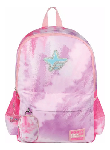 Mochila Espalda 18 Batik Escolar Urbana Rosa Oscuro Footy C