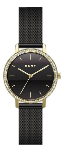 Dkny Reloj De Vestir De Tres Manecillas De Malla Y Metal De 