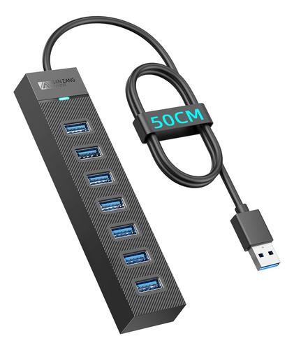 Hub Usb De 7 Puertos, Sanzang Usb 3.0 Hub, Extensor Usb Para