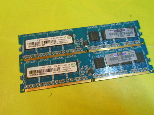 Memoria Ramaxel 1gb (2x512mb) Ddr2-800 Rml1520ej38d6w-800