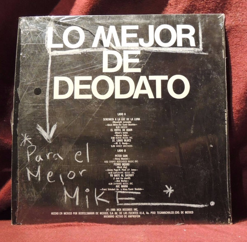 Deodato. Lo Mejor De Deodato (Usado)