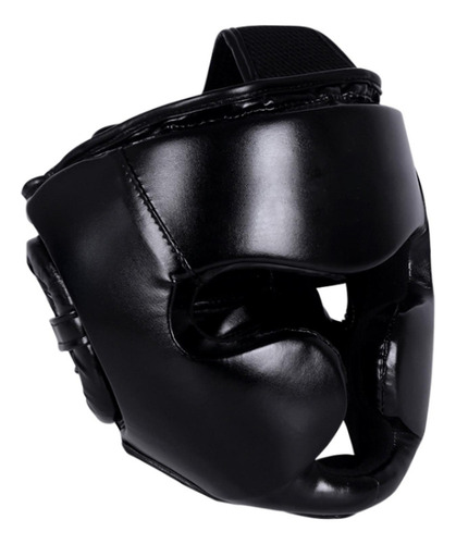 Boxeo Headgear Karate Cómodo Sparring Color Negro L .