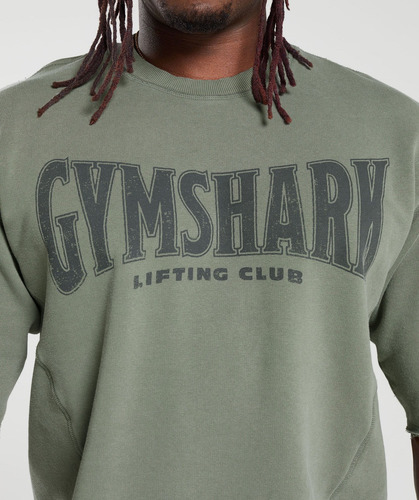 Gymshark Heritage Washedshortsleeve Crew Sudadera
