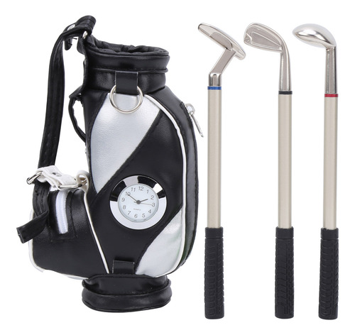 Sobremesa Portalápices Reloj Mini Bolso Aleación De Zinc Cue