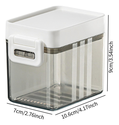 Tapa Hermética Apilable Para El Refrigerador De Gris 300ml