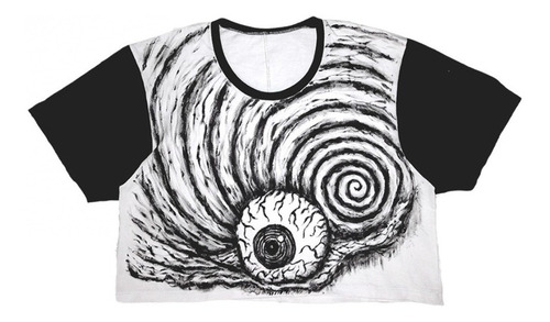 Imagen 1 de 6 de Croptop Uzumaki Eye Horror Junji Ito Aesthetic Grunge Goth
