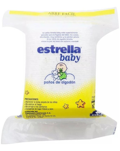 Paños De Algodon Estrella Baby 40 Unidad 