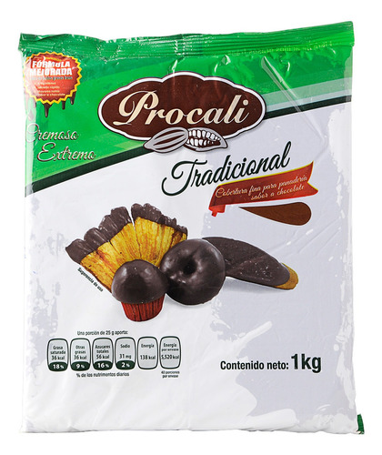 Cobertura De Chocolate Procali 1pz/1kg