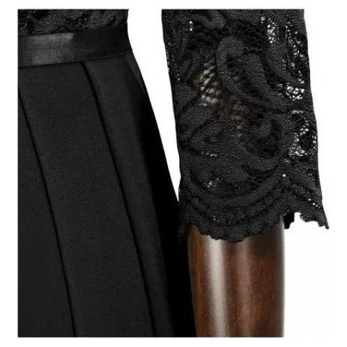 Vestido De Gasa Con Costuras De Encaje Damas De Honor Vestid