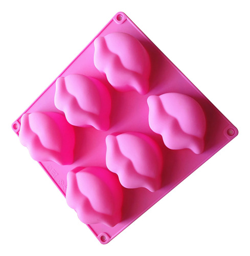 Molde De Labios Calientes Para Hornear Tartas, 6 Unidades, P