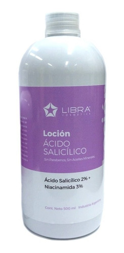 Loción Ácido Salicíllico 2% Niacinamida 3% X 500ml Libra