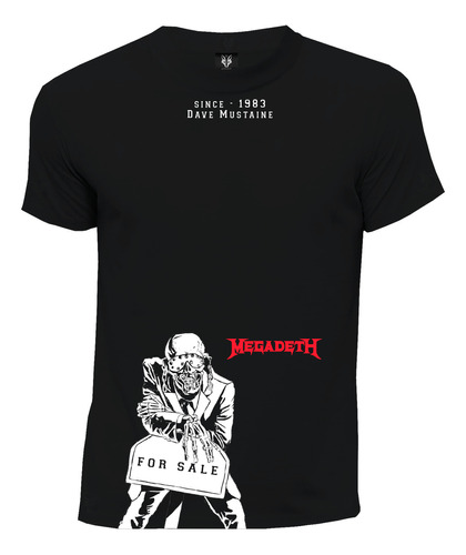 Camiseta Metal Rock  Megadeth Dave Mustaine