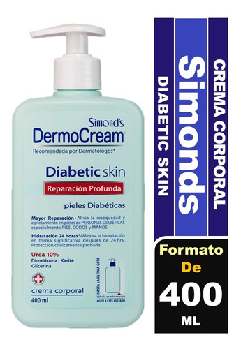 Simond's Dermo Cream Crema Corporal Diabetic Skin 400 Ml