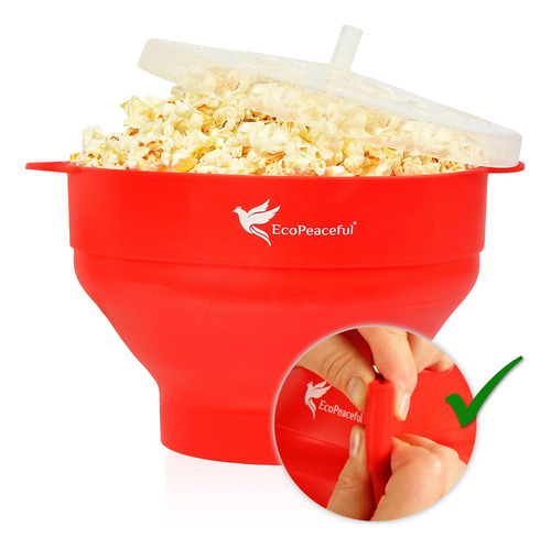 Recipiente Plegable De Silicona Para Palomitas De Maíz Para