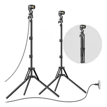 Comprar Kuiiyer E342 Soporte de foco E26 \u002F E27 de Luz Mejorado Soporte de Trípode Fotografía Plegable con Resorte de Acero Inoxidable con Juntas de Tubo para Luz de Anillo LED Strobe Flash Softbox
