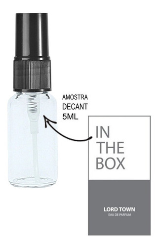 Imagem 1 de 2 de Decant 5ml - Lord Town - In The Box - Amostra Vidro Spray