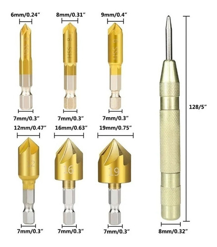 Herramienta De Perforación Para Carpintería 23 Piezas