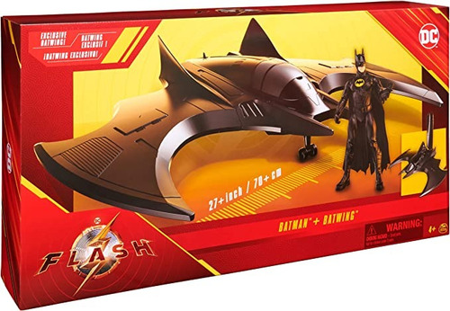 Dc Comics,the Flash Batwing 70cms Y Figura Batman 10 Cms New