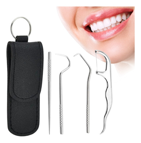 Kit De 4 Herramientas Preparadas Para Cuidado Dental F