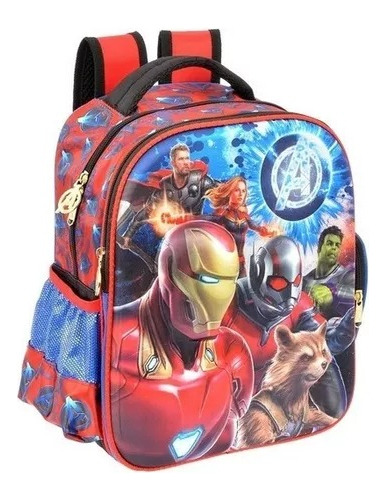 Mochila Kinder Avengers 155403 Color Rojo