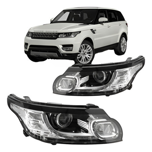Par Farol Range Rover Sport 14 A 18 Com Led D3s 15 Pinos Rf