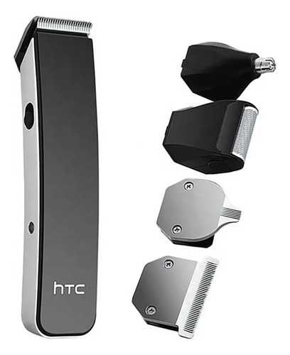 Cortadora Afeitadora D Pelo Barba Inalámbrica 5en1 Htc Negro