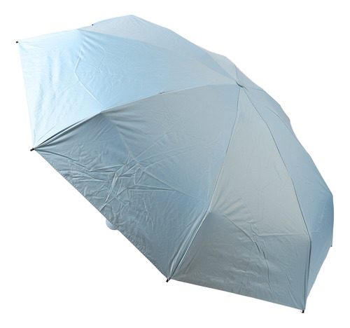 Parasol Mini Compacto Azul Plegable Para Días Soleados Y Llu