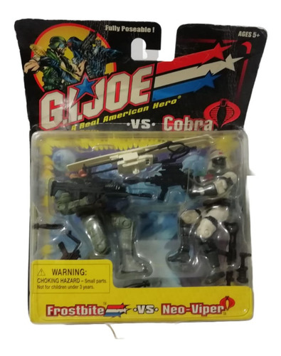 2001 Gi Joe Vs. Frostbite Vs Neo-viper Moc Hasbro