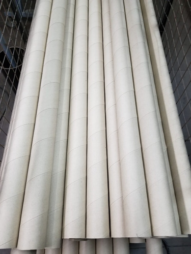 2b Tubos De Carton Para Enrollar Telas 1,6mts X60mm X25u