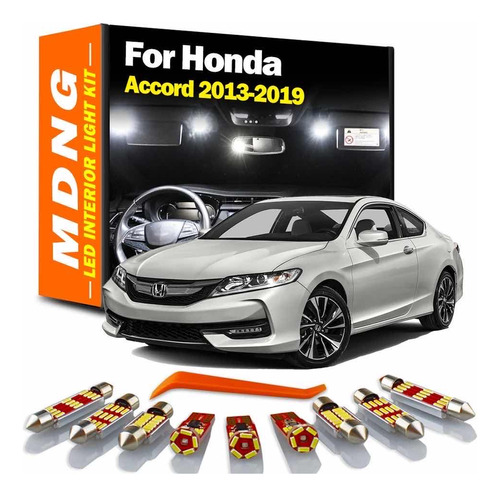 Led Premium Interior Honda Accord 2013 2015 + Herramienta