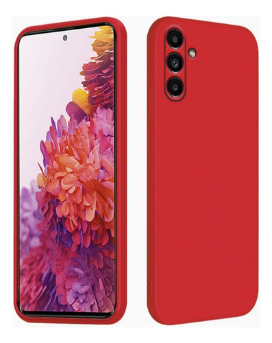 Case Funda Silicona Gamuzada Premium Para Samsung A24 / Rojo