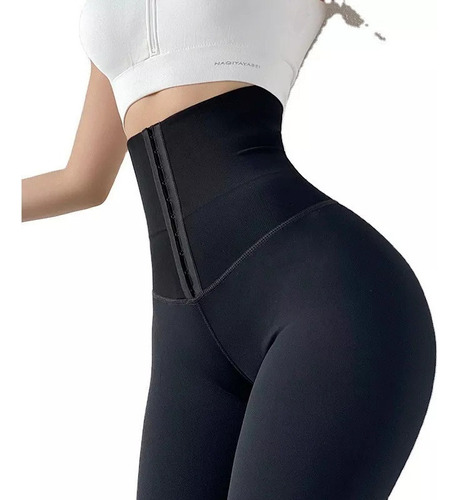 Pantalones/leggings De Yoga Elásticos De Cintura Alta Mujer